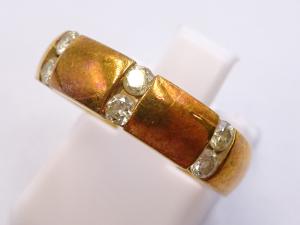 K18 ダイヤ 0.28ct リング 4.9g
